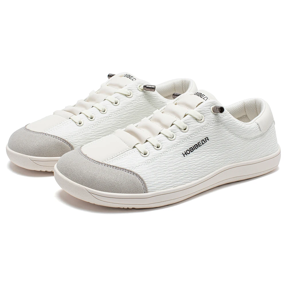 HOBIBEAR Women Mesh Wide Width Barefoot Shoes Unisex Zero Drop Minimalist Sneakers Slip On Breathable Lightweight Walking Shoes