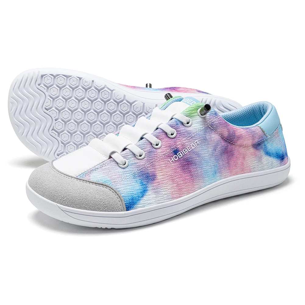 HOBIBEAR Women Mesh Wide Width Barefoot Shoes Unisex Zero Drop Minimalist Sneakers Slip On Breathable Lightweight Walking Shoes