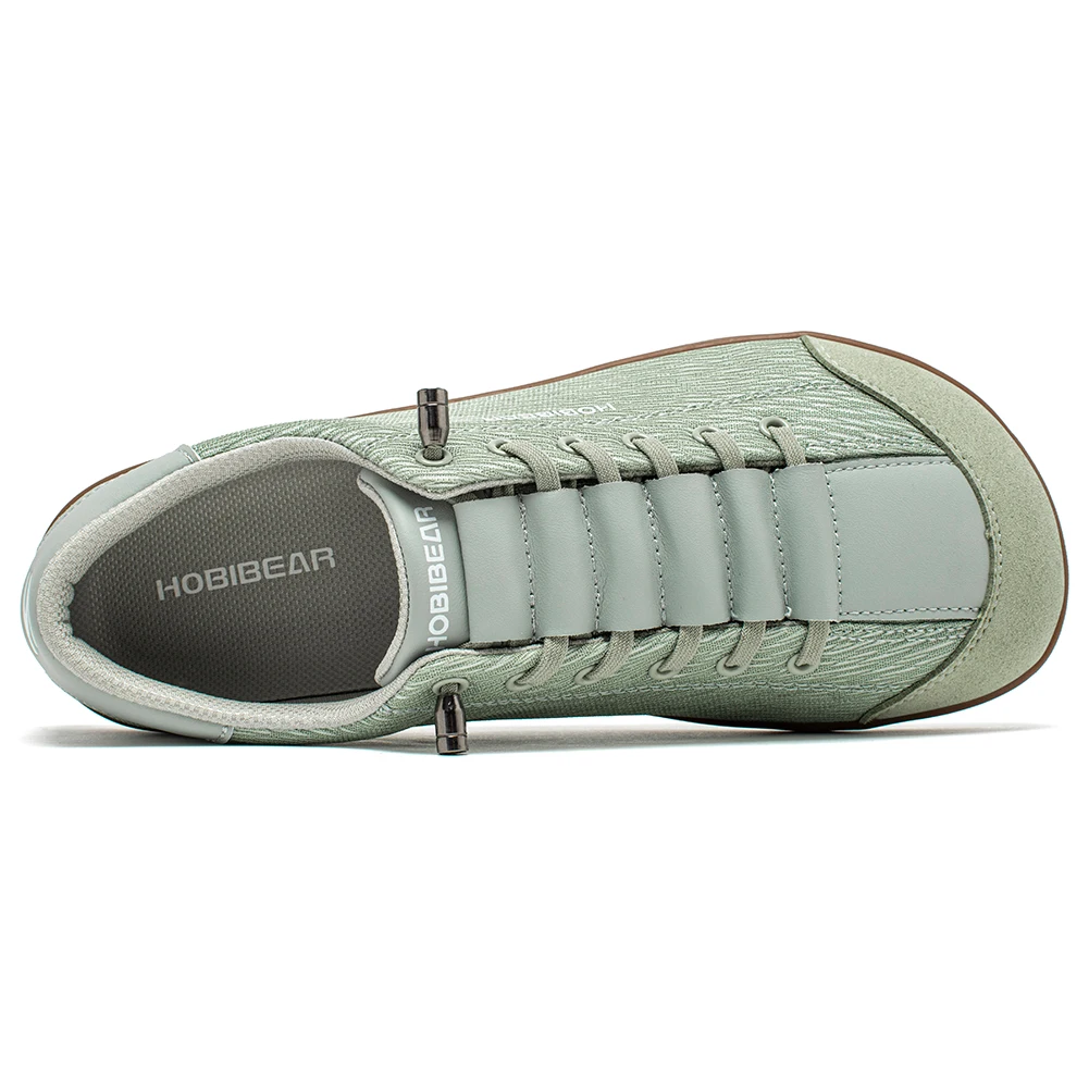 HOBIBEAR Women Mesh Wide Width Barefoot Shoes Unisex Zero Drop Minimalist Sneakers Slip On Breathable Lightweight Walking Shoes