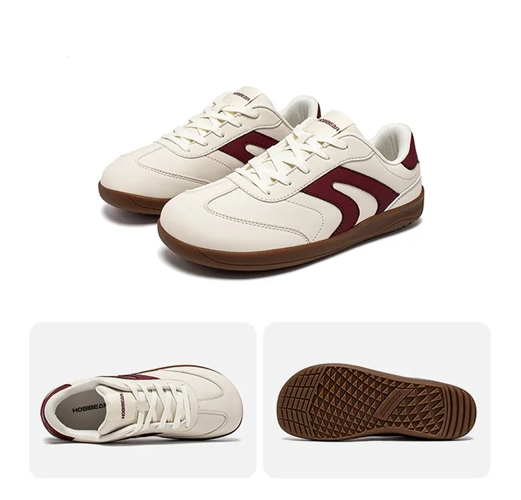 HOBIBEAR Wide Toe Shoes Unisex Artificial Leather Barefoot Sneakers Casual Retro Zero Drop Shoes for Women Men HOBIBEAR Wide Toe Shoes Unisex Artificial Leather Barefoot Sneakers Casual Retro Zero Drop Shoes for Women Men