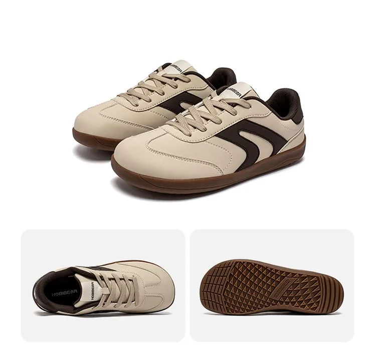 HOBIBEAR Wide Toe Shoes Unisex Artificial Leather Barefoot Sneakers Casual Retro Zero Drop Shoes for Women Men HOBIBEAR Wide Toe Shoes Unisex Artificial Leather Barefoot Sneakers Casual Retro Zero Drop Shoes for Women Men