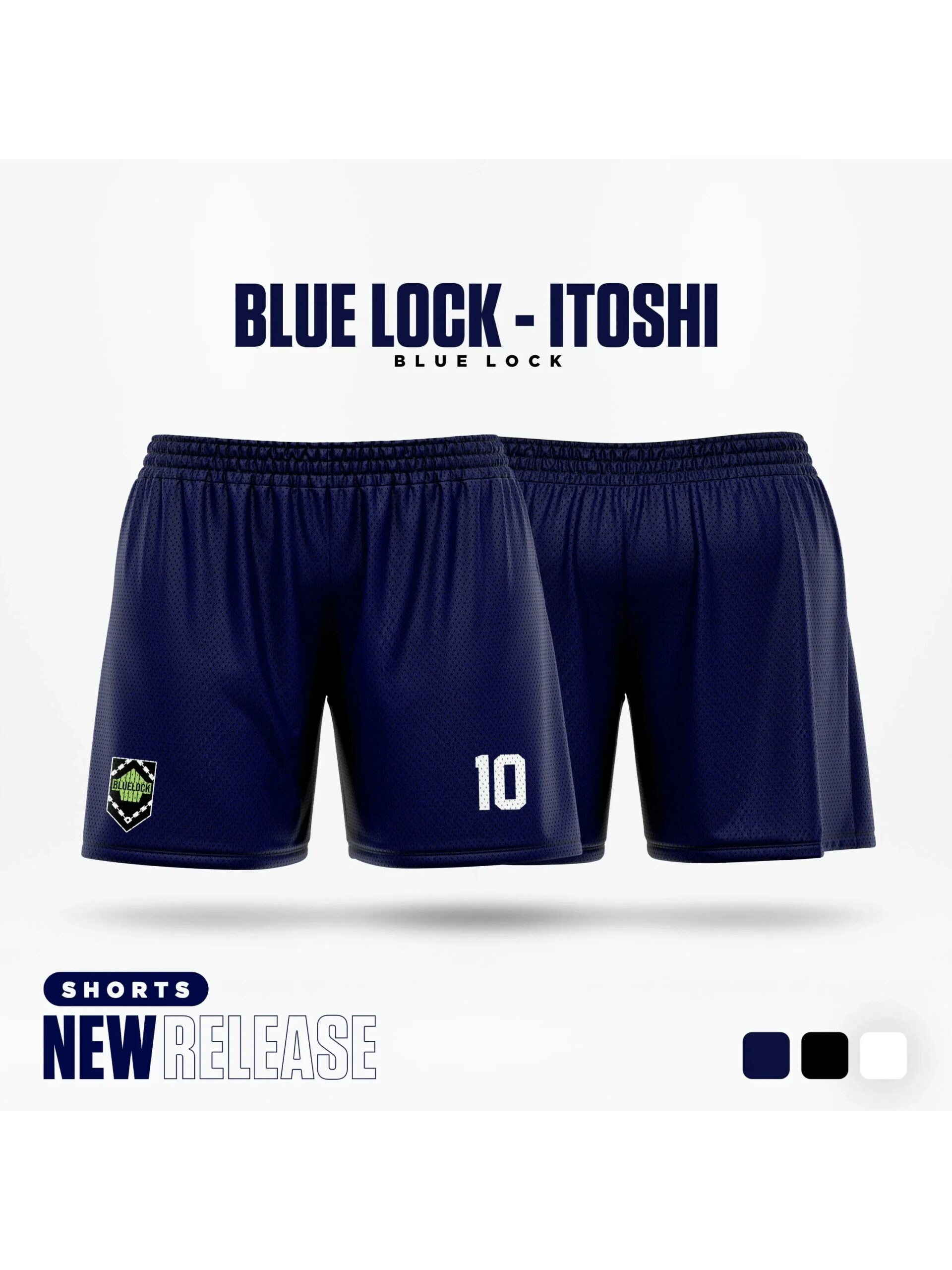 Blue Lock 10 Cartoon Anime Jersey Men Shorts Summer Quick-Drying Pants New Fashion Women Short Sport Children Unisex Bottom