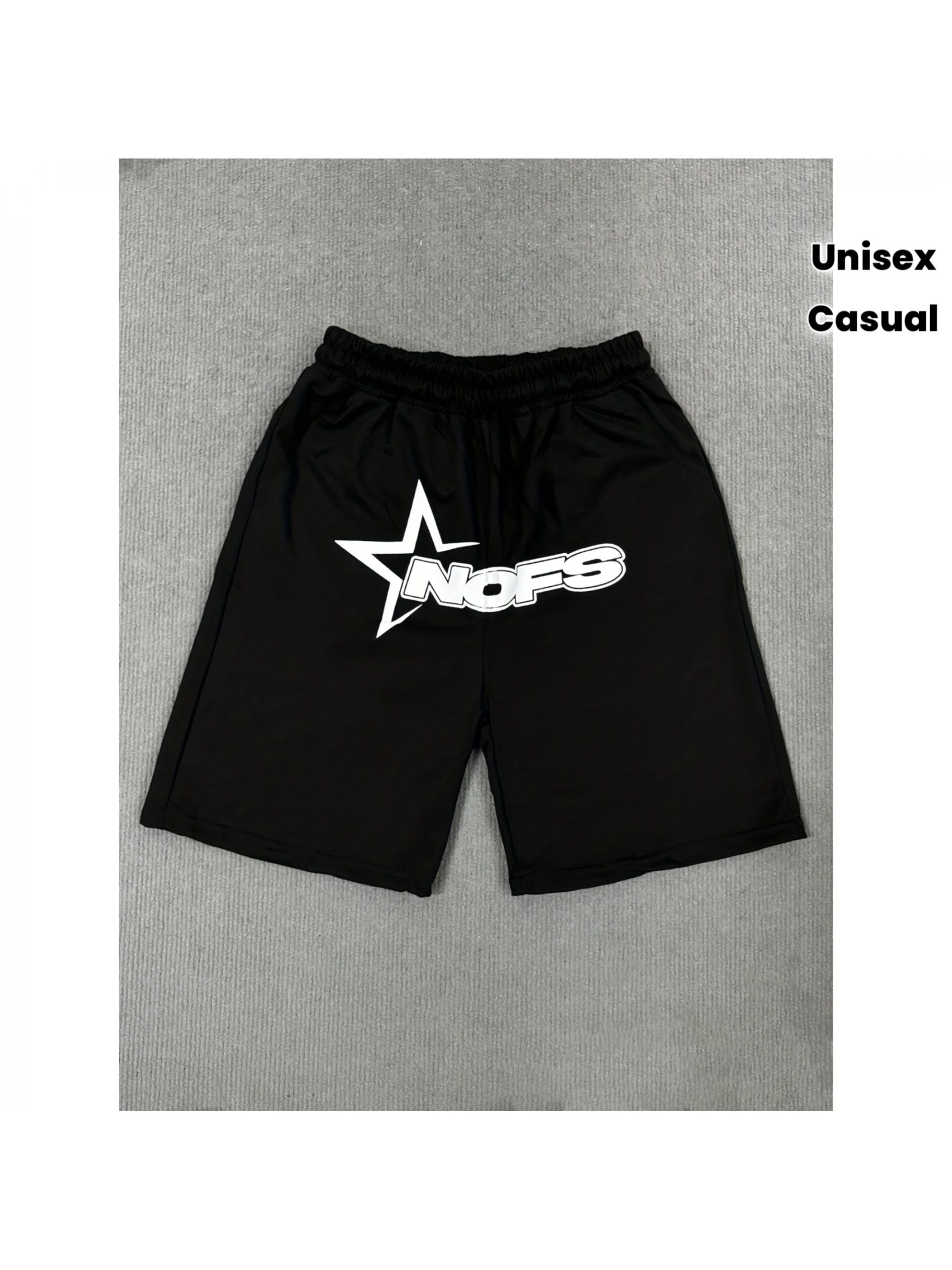 Spring and Summer Loose Casual Sports Street Letter Print Unisex Shorts
