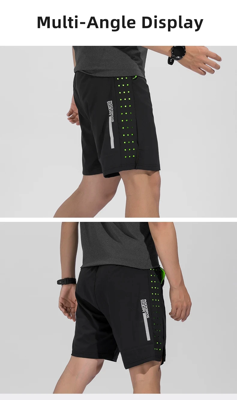 ROCKBROS Sports Shorts Breathable Running Shorts Unisex Summer Quick-drying Casual Spandex Jogging Fitness Trousers ROCKBROS Sports Shorts Breathable Running Shorts Unisex Summer Quick-drying Casual Spandex Jogging Fitness Trousers