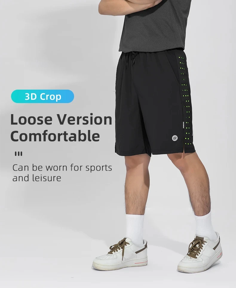 ROCKBROS Sports Shorts Breathable Running Shorts Unisex Summer Quick-drying Casual Spandex Jogging Fitness Trousers ROCKBROS Sports Shorts Breathable Running Shorts Unisex Summer Quick-drying Casual Spandex Jogging Fitness Trousers