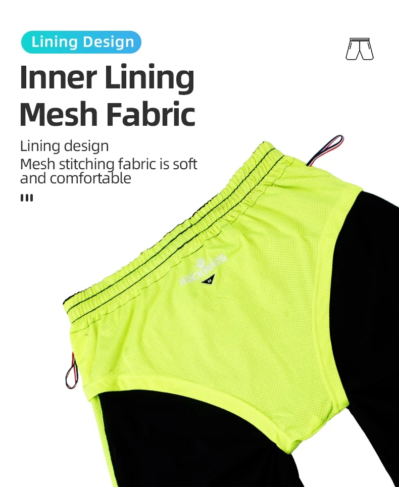 ROCKBROS Sports Shorts Breathable Running Shorts Unisex Summer Quick-drying Casual Spandex Jogging Fitness Trousers ROCKBROS Sports Shorts Breathable Running Shorts Unisex Summer Quick-drying Casual Spandex Jogging Fitness Trousers