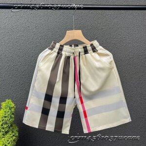 Unisex 2026 New Hot Sale Universal Casual Shorts British Vertical Color Plaid Breathable Beach Shorts Loose Sports Shorts