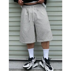 Men's Drawstring Waistband Loose Sports Shorts Summer New Item Unisex Sports Casual Shorts