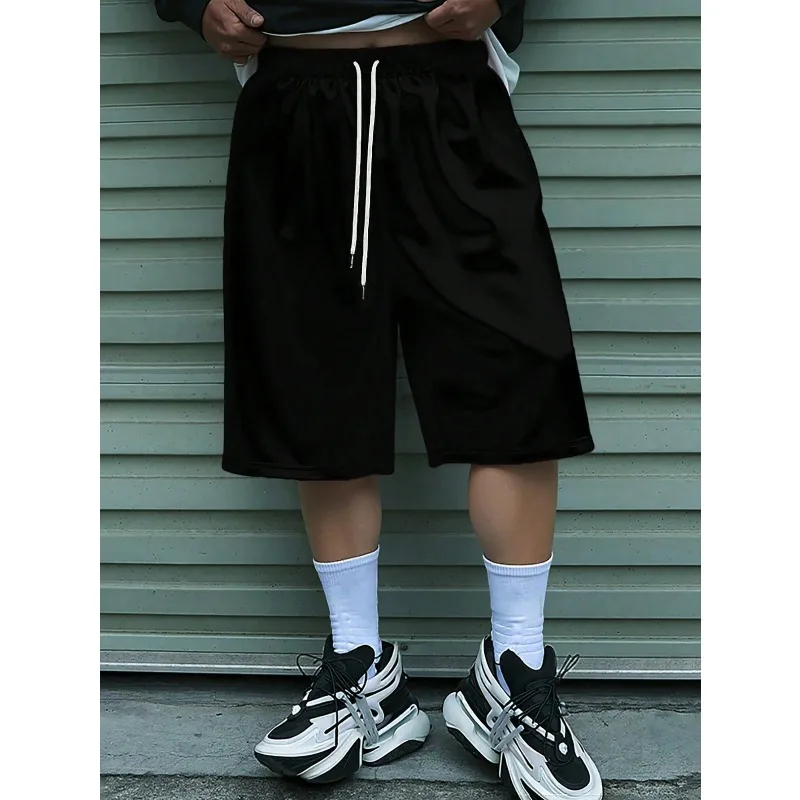 Men's Drawstring Waistband Loose Sports Shorts Summer New Item Unisex Sports Casual Shorts Men's Drawstring Waistband Loose Sports Shorts Summer New Item Unisex Sports Casual Shorts