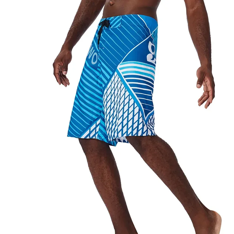 30-44size Summer men shorts casual breathable jogging fitness pants loose printed board shorts surf beach pants swimming trunks