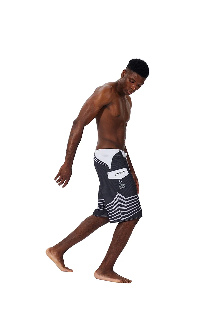 30-44size Summer men shorts casual breathable jogging fitness pants loose printed board shorts surf beach pants swimming trunks