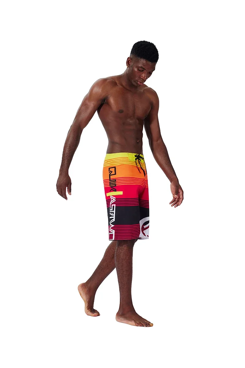 30-44size Summer men shorts casual breathable jogging fitness pants loose printed board shorts surf beach pants swimming trunks