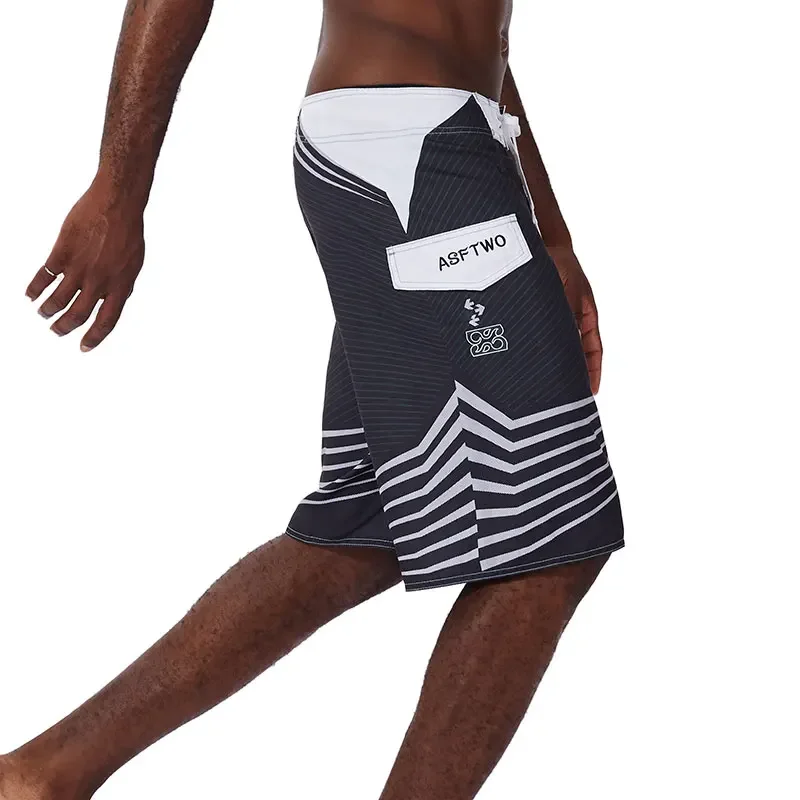 30-44size Summer men shorts casual breathable jogging fitness pants loose printed board shorts surf beach pants swimming trunks