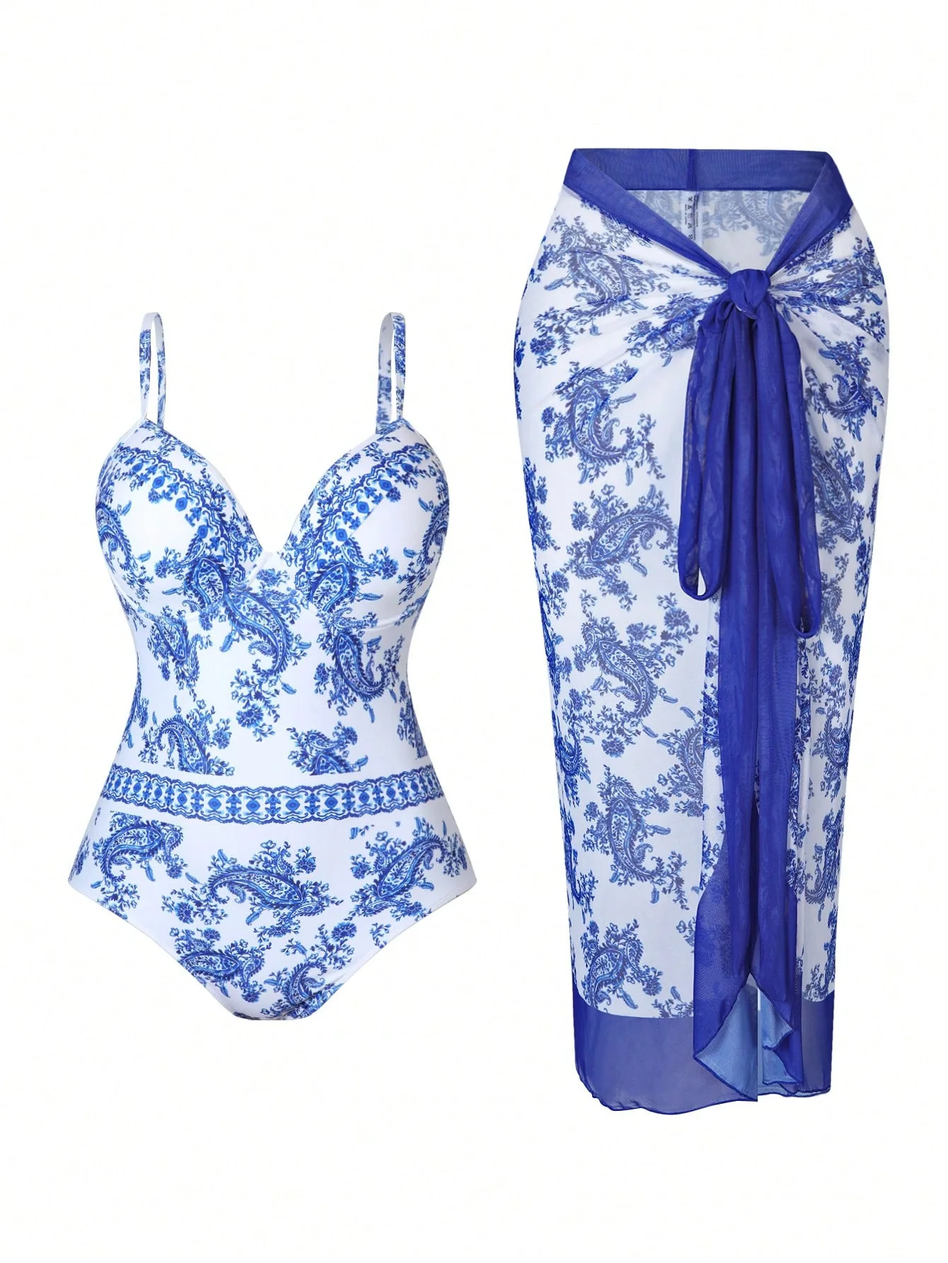 Summer Plus Size Vintage Print One Piece Swimsuit For Women Push Up Swimwear Mesh Cover Up Bathing Suit Beach Wear Swimming Suit Summer Plus Size Vintage Print One Piece Swimsuit For Women Push Up Swimwear Mesh Cover Up Bathing Suit Beach Wear Swimming Suit