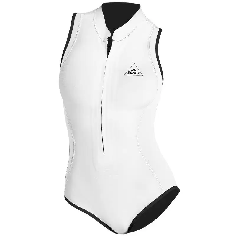 2MM Slim-fitting One-piece Diving Suit Warm Sleeveless Women's Wet Suit Freediving And Surfing Suit Swimsuit Beach swimsuit