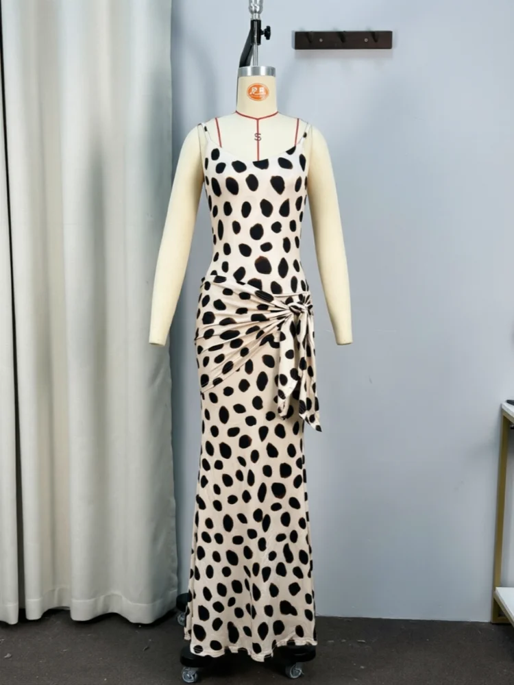 Trendy Slip Dress Animal Print V-neck Ruched Drawstring Sexy Maxi Women Dresses Beach Vacation Stylish Retro Summer Party Outfit Trendy Slip Dress Animal Print V-neck Ruched Drawstring Sexy Maxi Women Dresses Beach Vacation Stylish Retro Summer Party Outfit