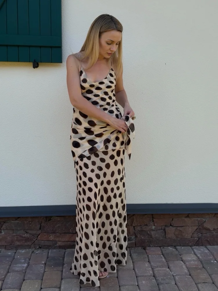 Trendy Slip Dress Animal Print V-neck Ruched Drawstring Sexy Maxi Women Dresses Beach Vacation Stylish Retro Summer Party Outfit Trendy Slip Dress Animal Print V-neck Ruched Drawstring Sexy Maxi Women Dresses Beach Vacation Stylish Retro Summer Party Outfit