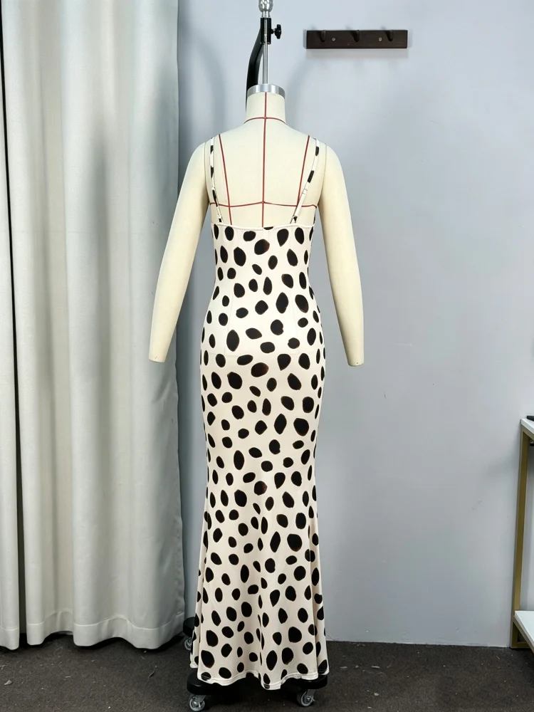 Trendy Slip Dress Animal Print V-neck Ruched Drawstring Sexy Maxi Women Dresses Beach Vacation Stylish Retro Summer Party Outfit Trendy Slip Dress Animal Print V-neck Ruched Drawstring Sexy Maxi Women Dresses Beach Vacation Stylish Retro Summer Party Outfit