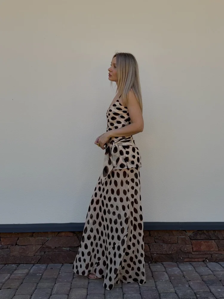 Trendy Slip Dress Animal Print V-neck Ruched Drawstring Sexy Maxi Women Dresses Beach Vacation Stylish Retro Summer Party Outfit Trendy Slip Dress Animal Print V-neck Ruched Drawstring Sexy Maxi Women Dresses Beach Vacation Stylish Retro Summer Party Outfit