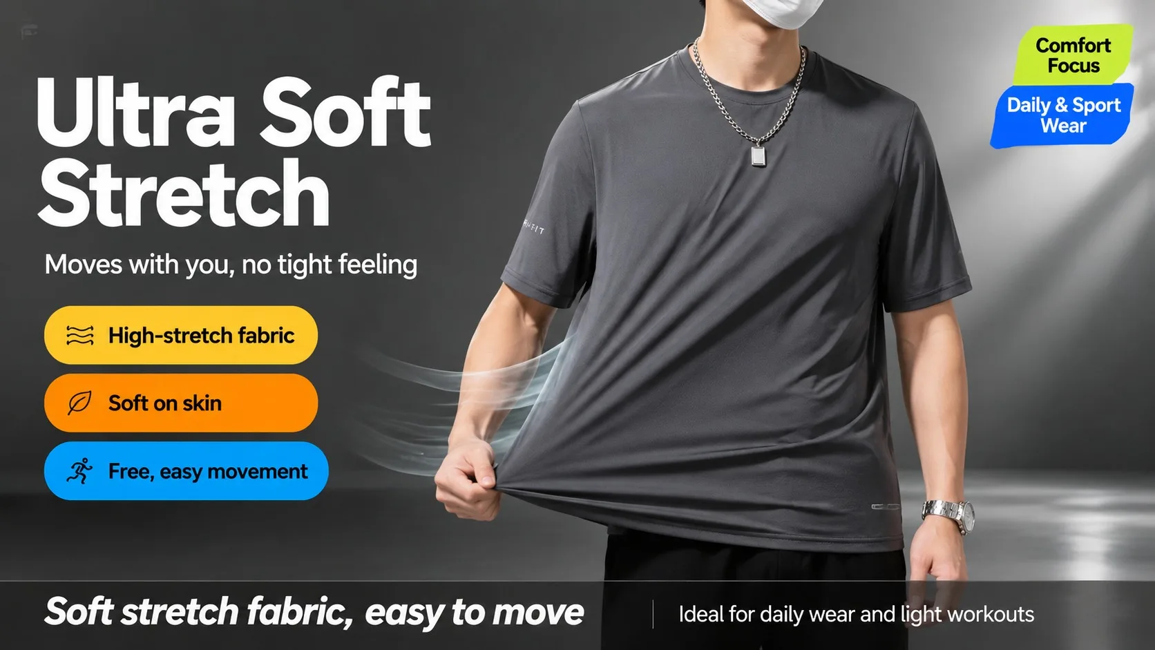 2Pcs Unisex Quick-drying Sweatpants Moisture-wicking Ice Fiber Elastic Waistband Breathable Straight Running Casual Baggy Pants