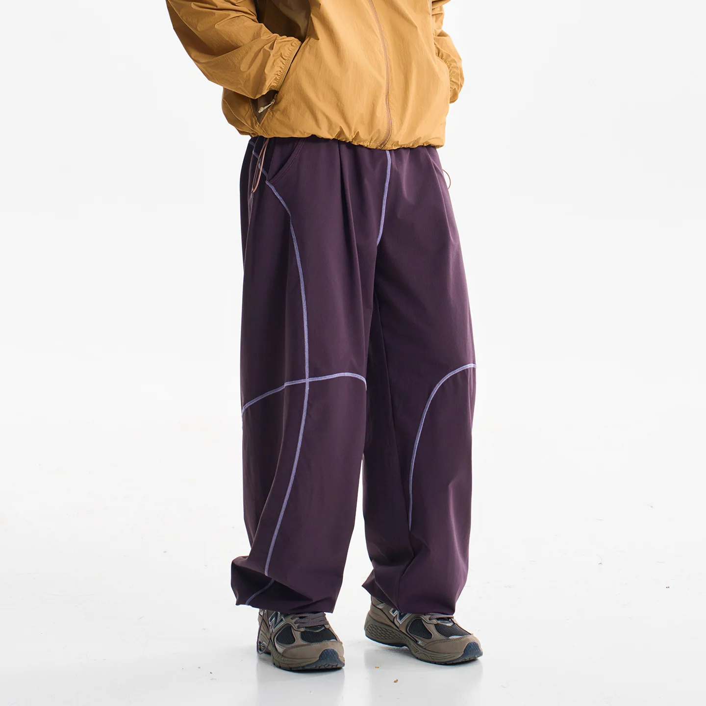 Men Women Outdoor Hiking Quick Dry Loose Casual Sport Trousers Streetwear Lightweight Knitted Pants Unisex Joggers Sweatpants - Image 4