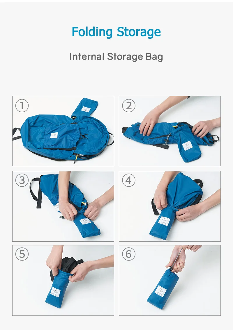 Naturehike Shoulder Bag 170g Backpack 22L Ultralight Unisex Outdoor Camping Travel Climbing Trekking Waterproof Folding Bags