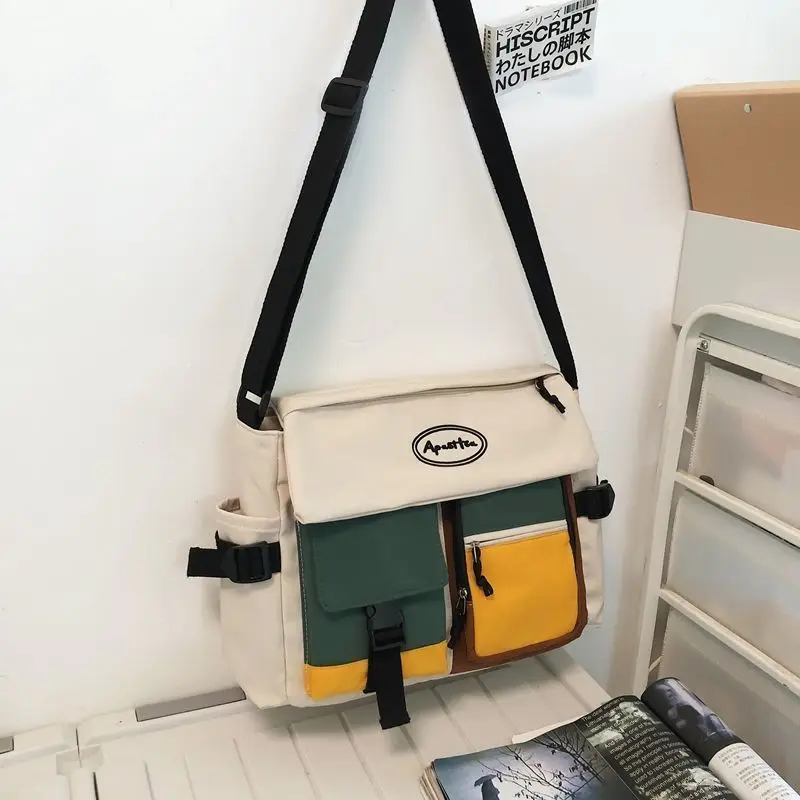 Waterproof Nylon Women Messenger Bag Fashion Youth Men Ladies Fashion Shoulder Bag Student Female Crossbody Bags Satchels Pouch - Image 6