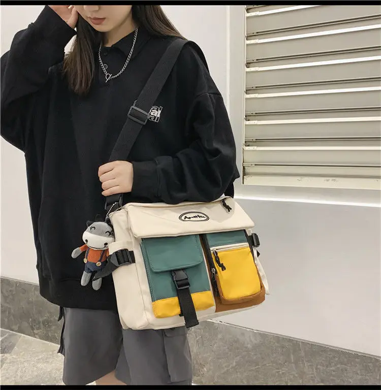 Waterproof Nylon Women Messenger Bag Fashion Youth Men Ladies Fashion Shoulder Bag Student Female Crossbody Bags Satchels Pouch Waterproof Nylon Women Messenger Bag Fashion Youth Men Ladies Fashion Shoulder Bag Student Female Crossbody Bags Satchels Pouch