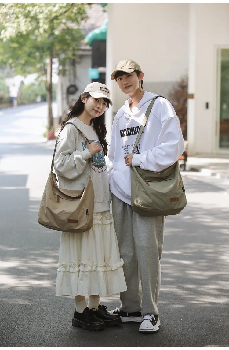 Japanese Women Men Shoulder Crossbody Bag Large Canvas Messenger Bags for Student 2024 Brand Book Bags Female Handbag Satchels Japanese Women Men Shoulder Crossbody Bag Large Canvas Messenger Bags for Student 2024 Brand Book Bags Female Handbag Satchels