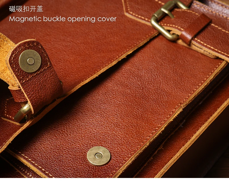 NUKA High Quality Top-Grain Cowhide Crossbody Bag Retro Unisex Messenger Bag Luxury Shoulder Bag Genuine Leather Cambridge Bags NUKA High Quality Top-Grain Cowhide Crossbody Bag Retro Unisex Messenger Bag Luxury Shoulder Bag Genuine Leather Cambridge Bags