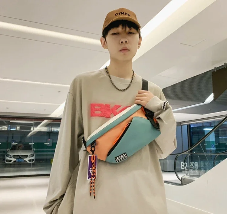 Chest Rig Bag Women Fanny Pack Streetwear Chest Bags Multi-function Unisex Nylon Hip Hop Waist Bag Phone Pocket Fanny Pack Men