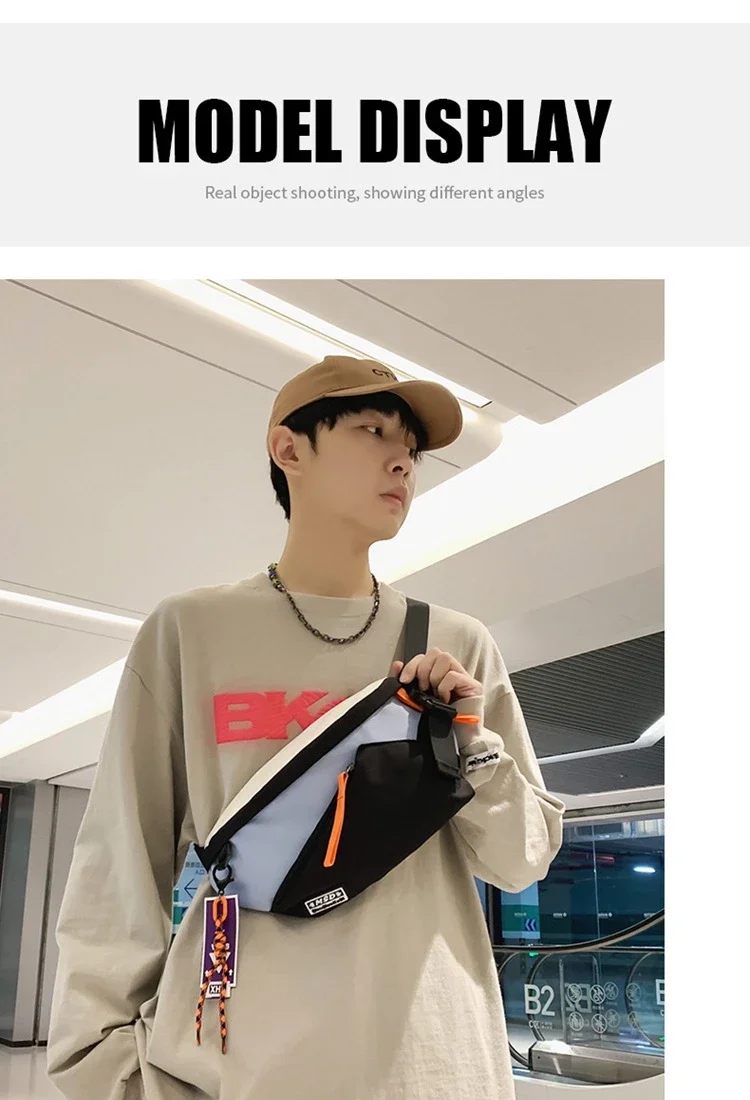 Chest Rig Bag Women Fanny Pack Streetwear Chest Bags Multi-function Unisex Nylon Hip Hop Waist Bag Phone Pocket Fanny Pack Men