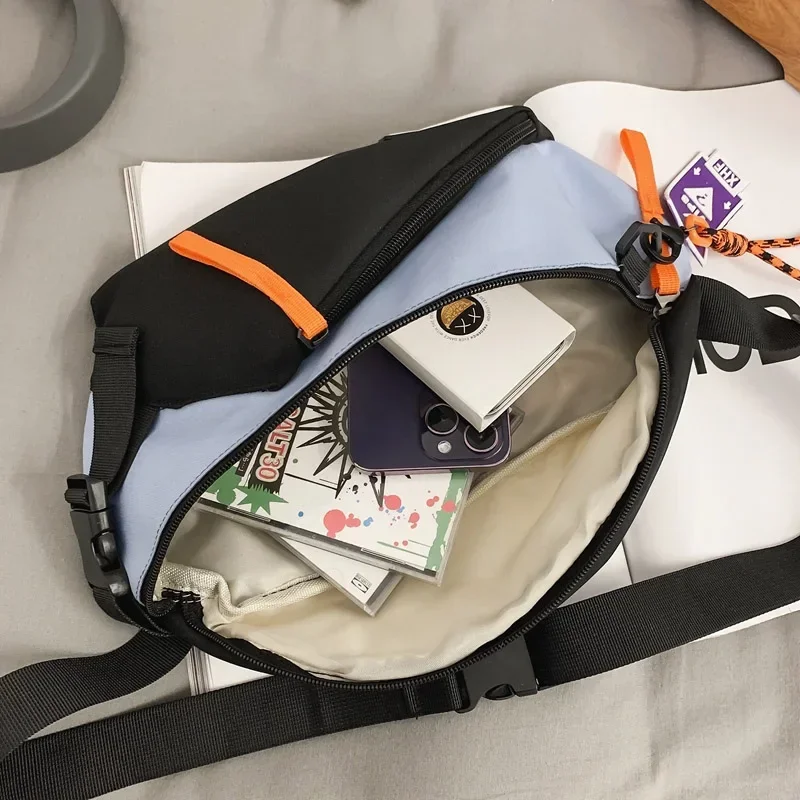 Chest Rig Bag Women Fanny Pack Streetwear Chest Bags Multi-function Unisex Nylon Hip Hop Waist Bag Phone Pocket Fanny Pack Men