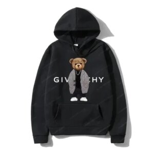 Men Women Unisex Autumn Winter Luxury Bear Print Hoodies Long Sleeve Fleece Pullover High Quality Free Shipping