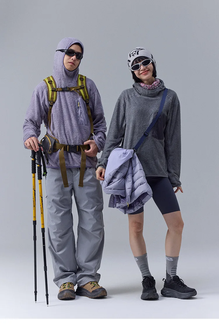 Unisex THERMOLITE® All Season Thermal Hoodie 190g Ultralight Breathable Fleece Mid Layer with Thumbholes & Zip Pocket