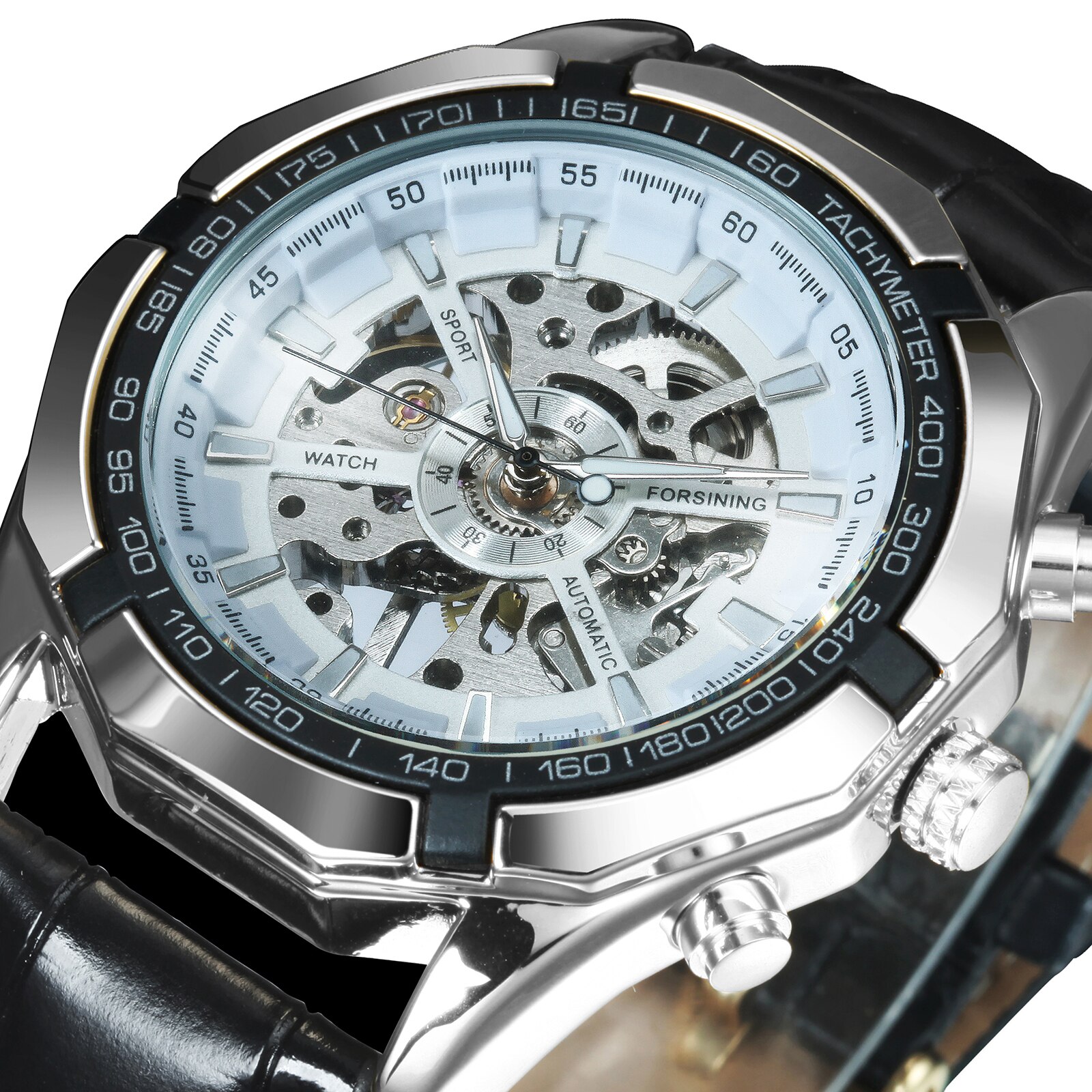 LEATHER SILV WHITE