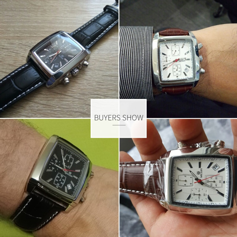 Classic Square Wristwatches for Men - Image 4