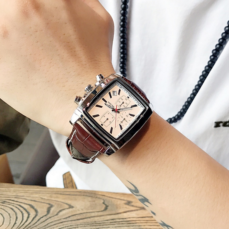 Classic Square Wristwatches for Men - Image 7