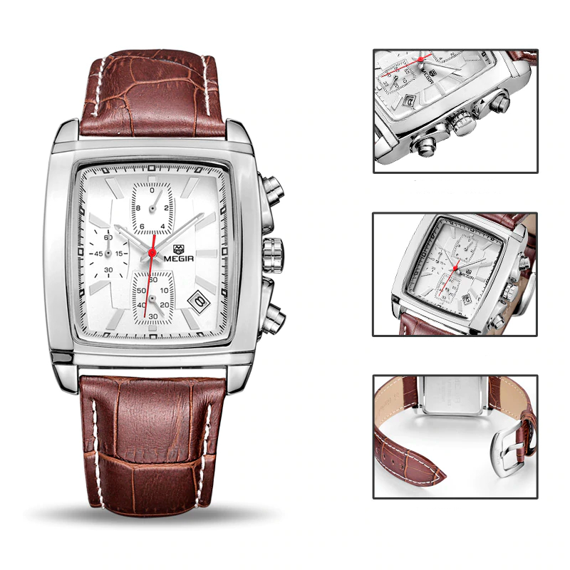 Classic Square Wristwatches for Men - Image 3