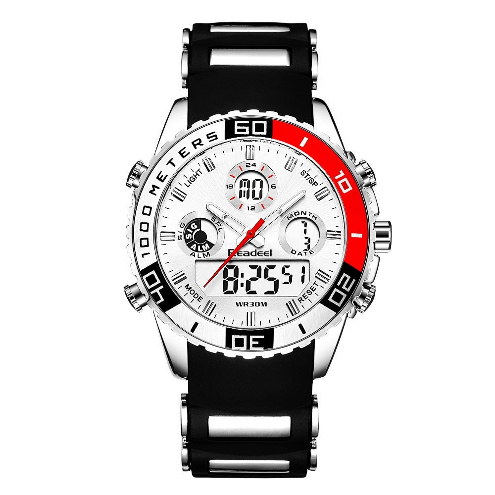 Stylish Sports Wristwatches for Men with Dual Dial - Image 3