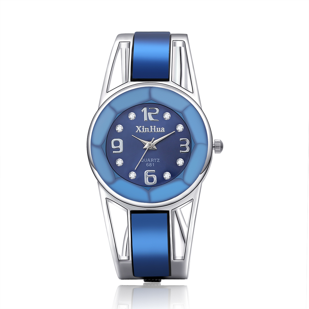 Elegant Women's Bangle Bracelet Watches - Image 2