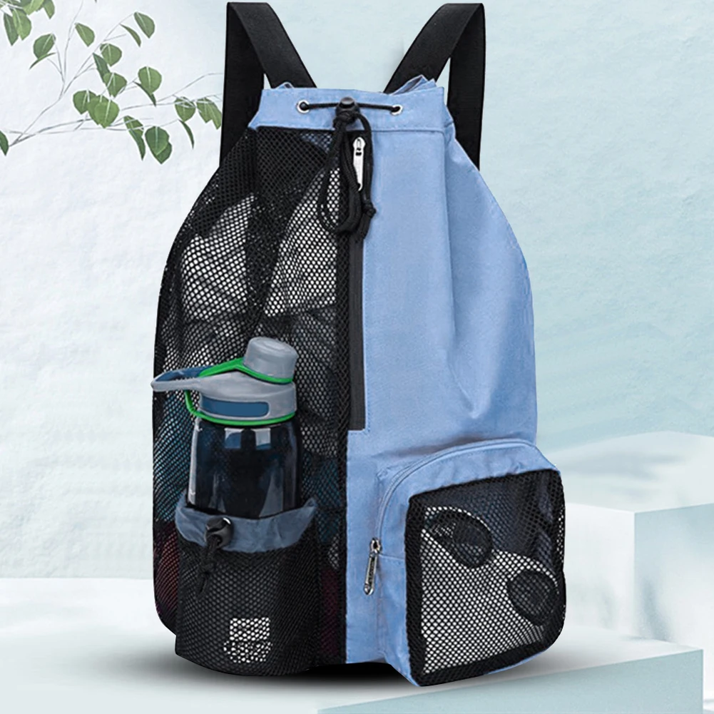 Mesh Drawstring Gym Bags for Swimming Pool Sports Beach Mesh Drawstring Backpack for Men Women Swimmers Workout Gear Cinch Bag