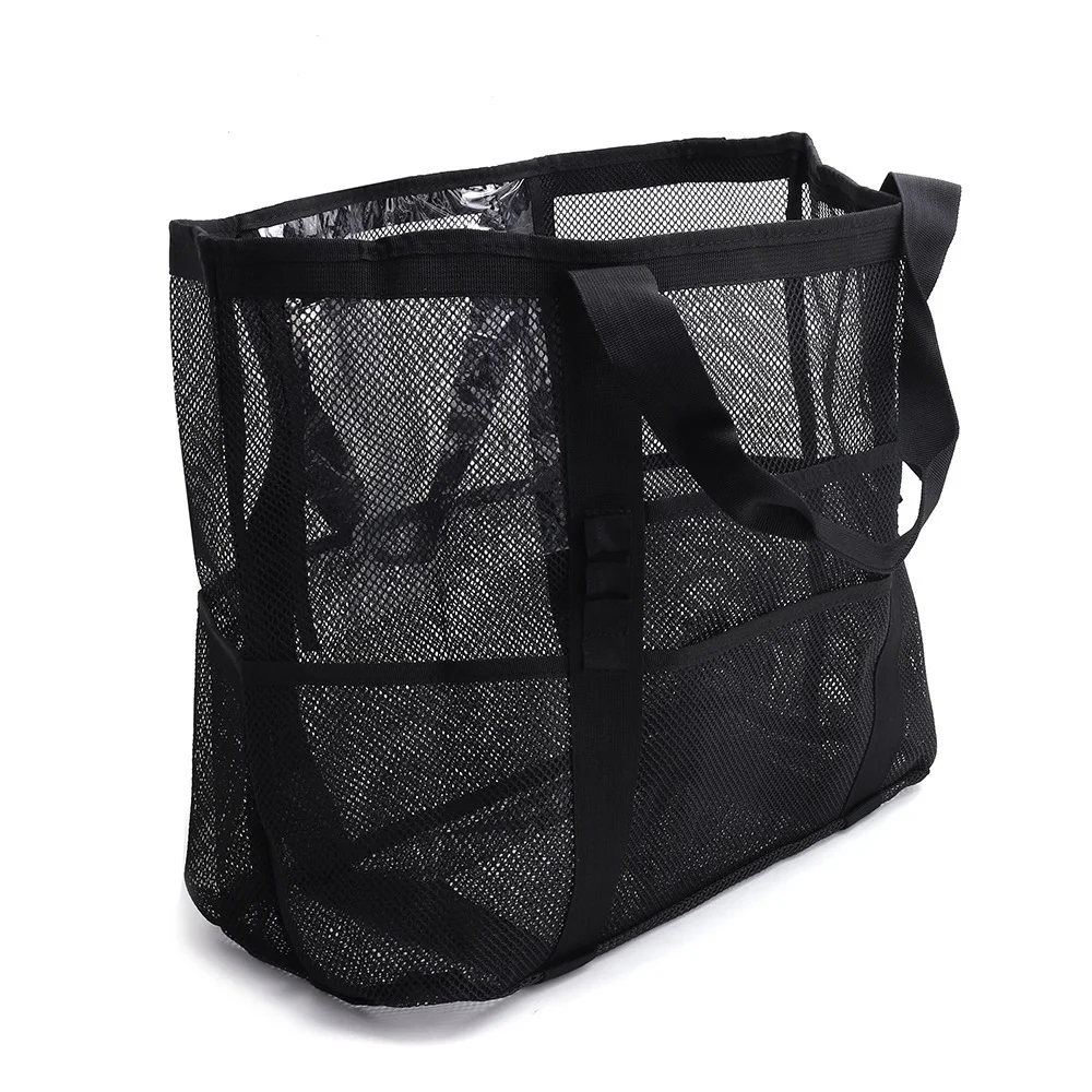 Hollow Mesh Beach Tote Bag for Pool, Swimwear, Slippers, Miscellaneous Items Storage, Breathable Mesh Seaside Vacation Bag Hollow Mesh Beach Tote Bag for Pool, Swimwear, Slippers, Miscellaneous Items Storage, Breathable Mesh Seaside Vacation Bag