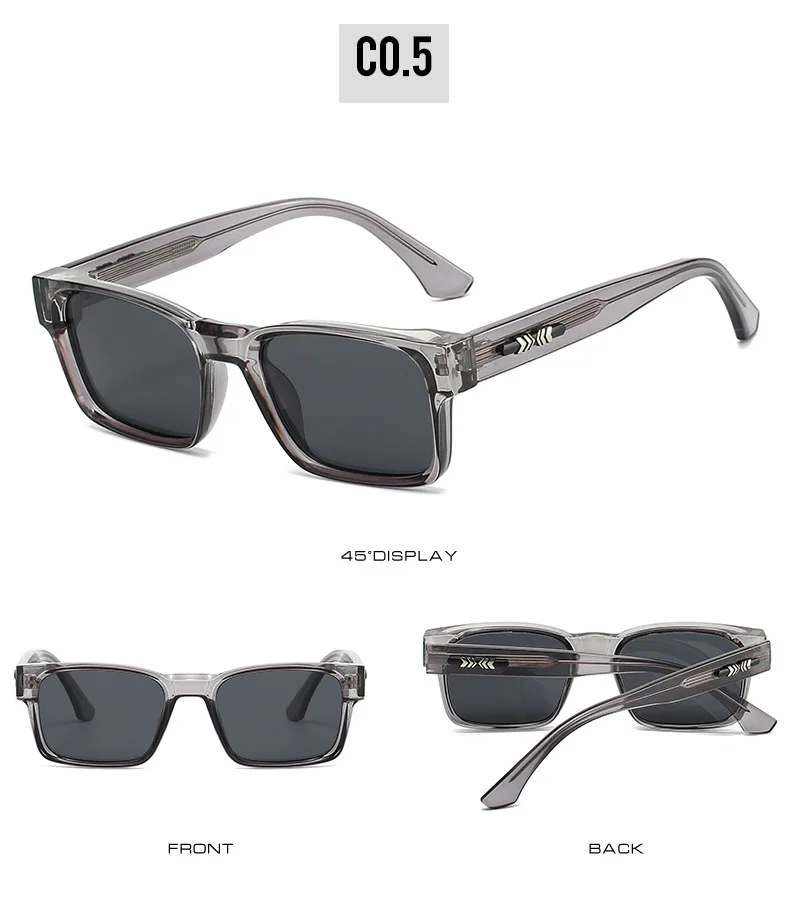 Quality Square Polarized Sunglasses Men Metal Core UV400 Unisex Sun Glasses Travel Hiking Beach Fishing Eyewear