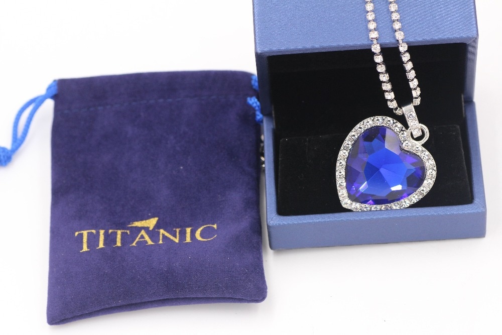 Women's Heart of Ocean Style Pendant Necklace