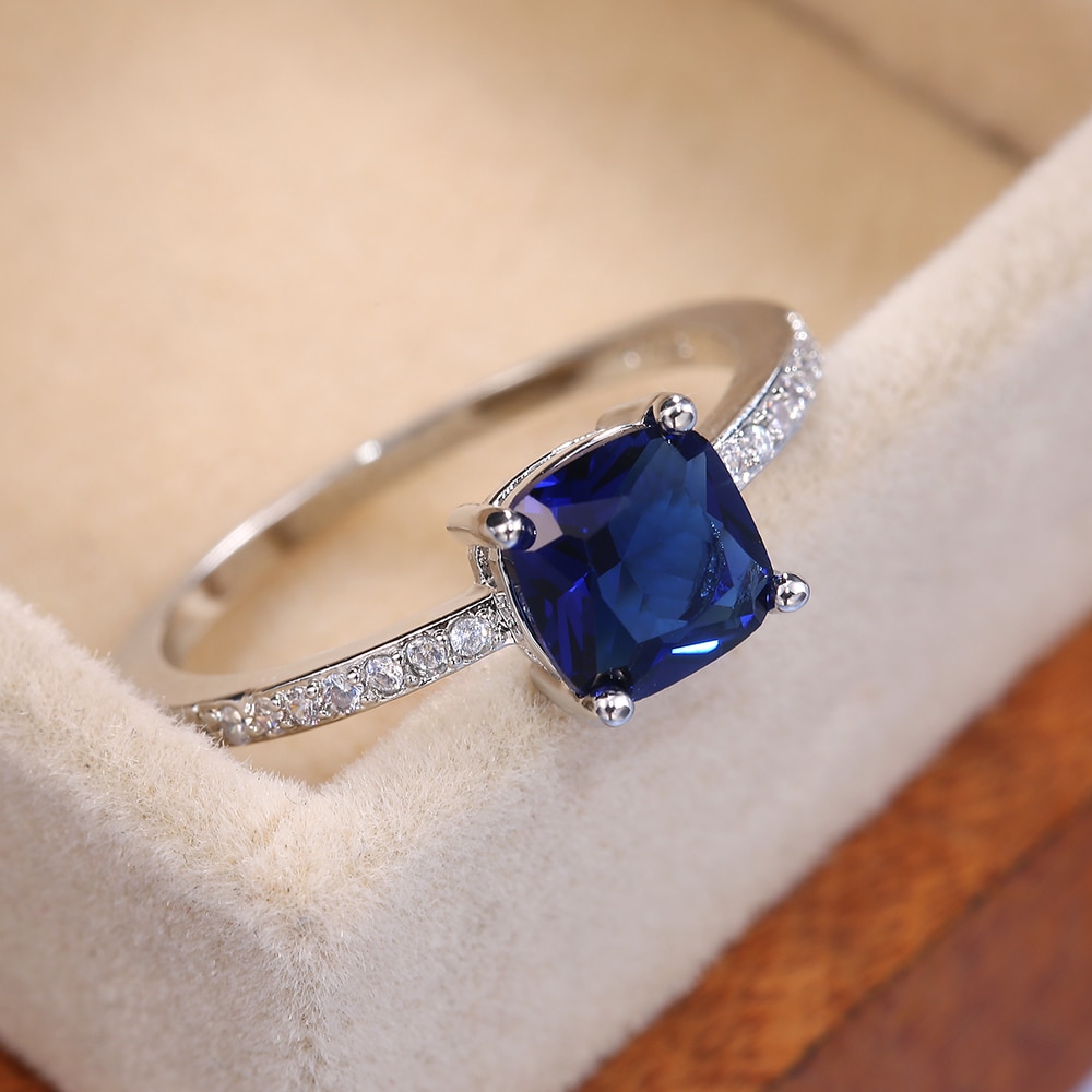 Square Stone Elegant Ring