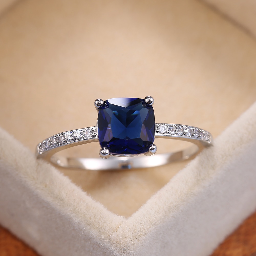 Square Stone Elegant Ring - Image 6