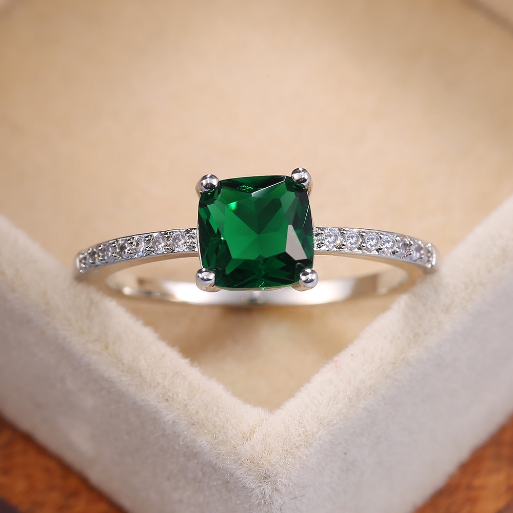 Square Stone Elegant Ring - Image 5