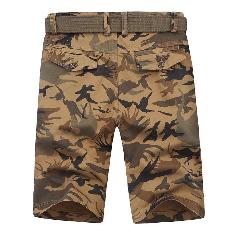 Camouflage Patterned Cargo Shorts - Image 5