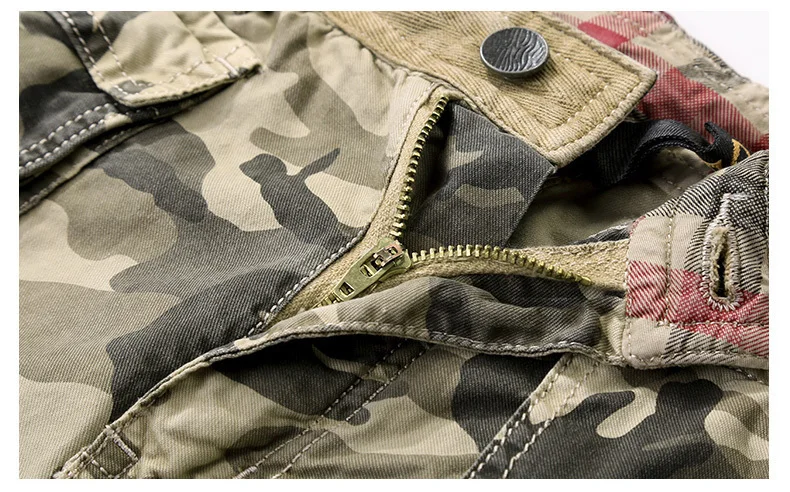 Men's Camouflage Casual Cotton Cargo Shorts
